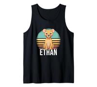 Mens Ethan - Cute Boy Name with Cute Lion Tank Top