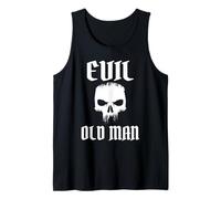 Mens Evil Old man the evil old man skull Tank Top
