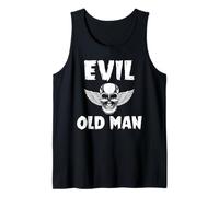 Mens Evil Old Man The Evil Old Man Skull Tank Top