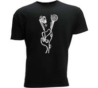 Men's Evolution Music Slim Fit Mens Present Theory Men Funny Nerd Computer Science Gamer222510 T-Shirts Black XL
