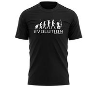 Mens Evolution T Shirts for Men - Archery T Shirt - Slogan Outdoor Sports Bow Arrows Target Gift Idea for Him - Cool Unique Hobby, XXL, Black