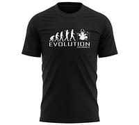 Mens Evolution T Shirts for Men - Drummer T Shirt - Drummer Birthday Drums Rock Music Band Gift Idea for Him - Cool Unique Hobby, S, Black