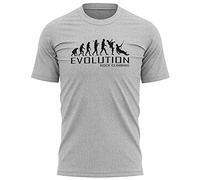 Mens Evolution T Shirts for Men - Rock Climbing T Shirt - Slogan Outdoor Sports Mountain Climber Gift Idea for Him - Cool Unique Hobby, L, Sport Grey