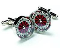 Mens Executive Cufflinks Casino Roulette Wheel By Onyx Art