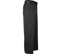 Mens Expand-A-Band Cavalry Twill Trousers/Pants Self Adjusting Waist Band (32/29, Charcoal Grey)