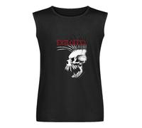 Men's Exploited (The) - Bastard Skull Sleeveless T Shirt Vest White XL