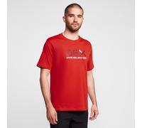 OEX Men's Explore Large Graphic Tee, Men's Cotton Jersey T-Shirt, Outdoors Clothing, Red, S