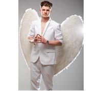 Mens Extra Large White Feather Male Heavenly Angel Wings Fancy Dress 120cm
