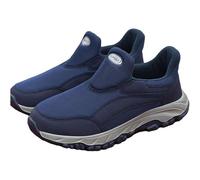 Men's Extra Wide Fit Walking Shoes Non-Slip Soft Sole Lightweight Comfort Sneakers for Diabetic Feet, Orthopaedic Senior Elderly Dad Sports Casual Motion Shoes(Blue,M 75=W8.5=40EU)