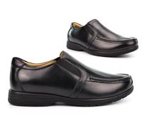 Mens Extra Wide Shoes Mens Orthotics Shoes Mens Leather Slip On Shoes Mens Wide Fit Shoes Mens Wide Fit Leather Shoes Size 14 Size 15 EEEE Wide Black Mens Real Leather Shoes 13 UK