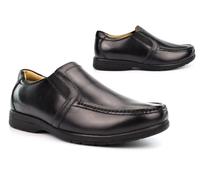 Mens Extra Wide Shoes Mens Orthotics Shoes Mens Wide Fit Shoes Mens Leather Slip On Shoes Black Mens Wide Fit Leather Shoes Size 14 Size 15 EEEE Wide Black Mens Real Leather Shoes 15 UK