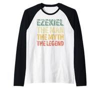 Mens Ezekiel The Man The Myth The Legend Shirt First Name Ezekiel Raglan Baseball Tee