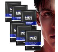 Mens Face Mask Set, Men's Hydrating Moisturizing Oil Control Soothing Acne Mask for All Skin Types Skin Care, Gift Set, 6 PCS，Gifts for sons and husbands，Men's skincare products