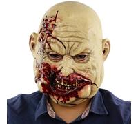 Men's Face Masque for Role-playing - Horror Latex Butcher Face Masque for Escape Room - Cosplay Decoration Prop for Photography Escape Room
