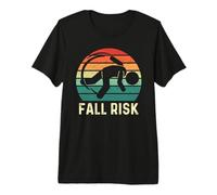 Mens Fall Risk Balance Issues Man and Women Funny Fall Risk Premium T-Shirt