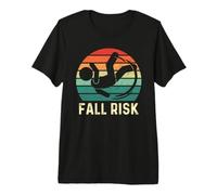 Men's Fall Risk Balance Issues Man Women and Kids Funny Fall Risk Premium T-Shirt