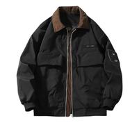Men's Fall Winter Loose Warm Coat Personality High Street American Flight Loose Jacket