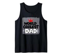 Mens Family Creative Design - World Coolest Dad 1 - Fan Fun Tank Top