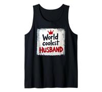 Mens Family Creative Design - World Coolest Husband 1 - Fan Fun Tank Top