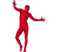 Mens Fancy Dress Second Skin Suit / Costume - Red