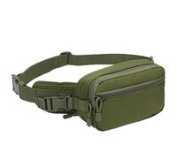 Men's Fanny Pack - Waterproof Large Capacity Smooth Zip | Outdoor Travel Money Bag for Hiking, Camping, Walking, Trekking, Cycling, Running, Fitness, Army Green, Se référer à la description, Refer to
