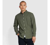 Men's Farah Brewer Slim-Fit Shirt in Green