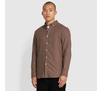 Men's Farah Brewer Slim-Fit Shirt in Grey