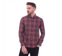 Men's Farah Edina Check Oxford Shirt in Red