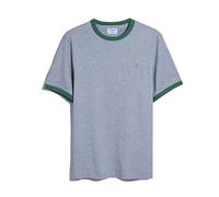 Men's Farah Groves Ringer T-Shirt in Grey
