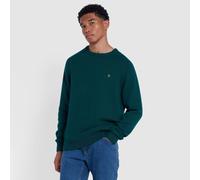 Men's Farah Kingsbury Crewneck Sweater in Green