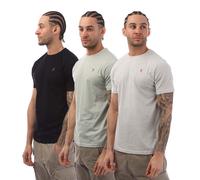 Men's Farah Laven 3 Pack T-Shirts in Multicolour