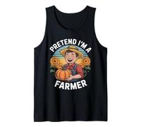 Mens Farmer Pretend I'm A Farmer Funny Humorous Gardening Lover Tank Top