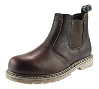 Mens Fashion Boots Woodland Leather Boots - Dk.Brown Tumbled Leather, Mens UK 11 / EU 45