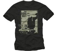 Mens Fashion Bullitt Music Black Print T-Shirts New Black