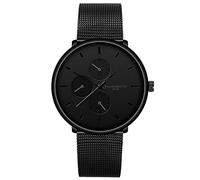 Men's Fashion Business Watch Stainless Mesh Belt Wild Men's Quartz Rectangle Watch (A, One Size)