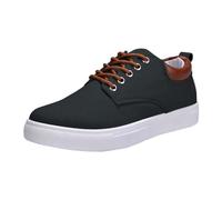 Men's Fashion Canvas Low Top Slip on Sneakers Mesh Comfortable Breathable Casual Shoes Thick Sole Plimsolls Sneakers Lace-Up Dress Shoes Black