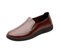 Men's Fashion Loafers, Classic Formal Business Dress Flat Shoes Breathable Casual Oxford Leather Moccasins Handmade Soft Comfortable Slip On Driving Business Shoes