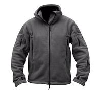 Mens Fashion Pocket Cardigan Zipper Sweater Jacket Morning Coat Men Lightweight Hooded Jacket Men Grey
