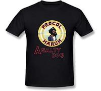 Men's Fashion Procol Harum A Salty Dog T Shirts Crew Neck Unisex Short Sleeve T-Shirt XL Black