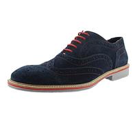 Mens Fashion Shoes Roamers Leather Shoes - Navy Real Suede, Mens UK 9 / EU 43
