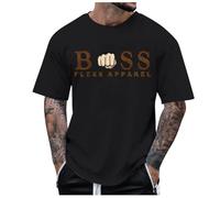 Mens Fashion Short Sleeve Tshirts Workout Oversize Pullover Solid Color Casual Tees Athletic Tees Exercise Fitness Activewear Short Sleeves Gym Workout Top Outfits (Black,M)