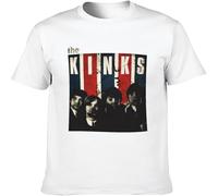Men's Fashion T Shirts The Kinks Rock Pop Retro Soft and Light O Neck Tee White XL