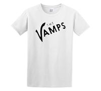 Men's Fashion T Shirts Vamps Logo Music Pop Band Pure Cotton is More Hygroscopic White M