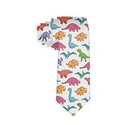Men's Fashion tie Cute Dinosaurs Necktie One Size Neck Tie
