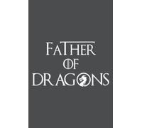 Mens Father of Dragons Fathers Day Best for Dad: Notebook A5 size (6 inch wide x 9 inch high)