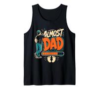 Mens Father-to-be Almost DAD Fatherhood Funny Soon-to-be Dad Tank Top