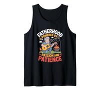 Mens Fatherhood: Powered by Passion & Patience Tank Top