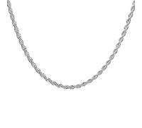 Men's Fine 3.0Mm Twisted Rope Chain Necklace Size 16'' 18'' 20'' 22'' 24'' Charm Necklace Colar