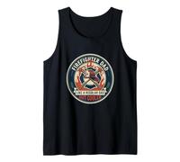 Mens Firefighter Dad Fire Rescue Emergency Crew Father's Day Tank Top