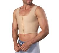 Mens Firm Compression Vest Gynecomastia Compression Post Surgery Tank Top for Breast & Chest Support(L)